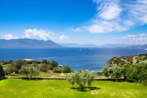 Breathtaking view on Peloponesis Aegina Greece