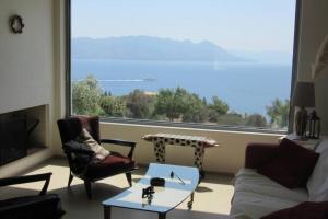 Breathtaking view on Peloponesis Aegina Greece