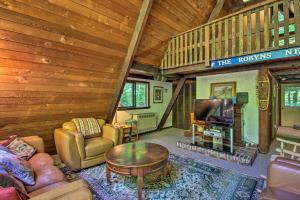 Quiet A-Frame Cabin on Creek with Private Deck!