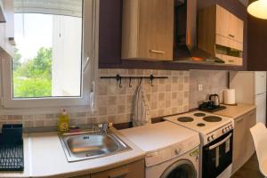 Green apartment with view