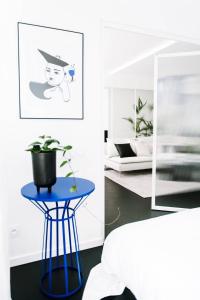 Pastel Blue Silesian Place Apartments