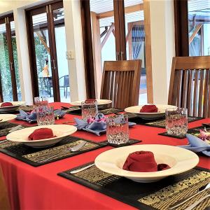 Orange palm pool villa