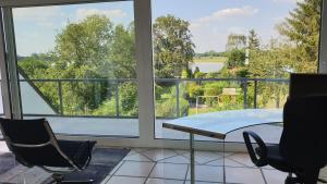 Somnar Panoramaloft mit Hästens Betten - Rheinblick 150qm