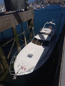Bateaux BOAT APPART TITANIC Cherbourg motor yacht a quai ROSE STAR : photos des chambres