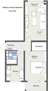 Modern 2 Rooms Apartment