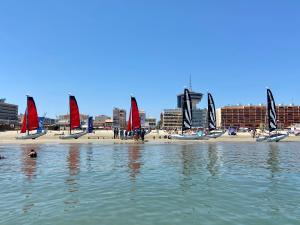 Appartements Appt T2, Piscine, la Plage a 130m! Parking prive clos, Lave-linge, Lave-vaisselle, Draps, Linge et Menage inclus! : photos des chambres