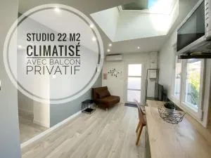 Studio Ora - 22m² - climatisé avec balcon privatif - 沙勒莱索