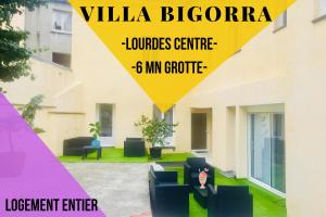 Appartements Villa Bigorra Lourdes centre Le Sanctuaire La Grotte , parking : photos des chambres