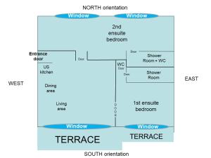 Carlton area: New 2 beds 2 baths