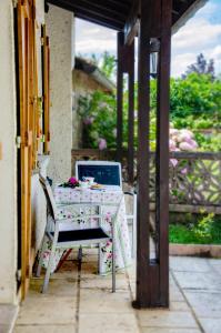 Sejours chez l'habitant La petite Pierrette : Chambre Double - Vue sur Piscine