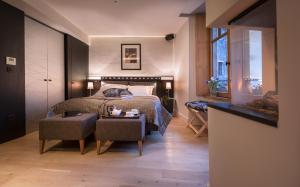 Appart'hotels Les Loges Annecy Vieille Ville : Studio avec Cheminée et Douche Spa