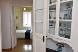 Traditional cycladic house with view in Andros Andros Greece