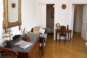 Traditional cycladic house with view in Andros Andros Greece