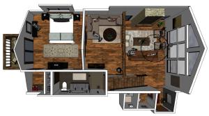 Holiday Home room in New Log cabin The Bears Den - 2 bedrooms loft 2.5 bath jacuzzi & Fireplace
