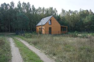 Drewniany domek w Borach Tucholskich Koronka