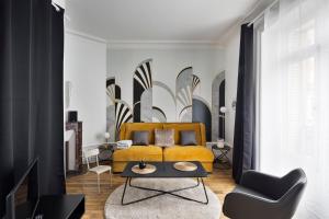 Appartements Le Contour Saint-Aubin - Inspiration Art Deco en coeur de Ville : photos des chambres