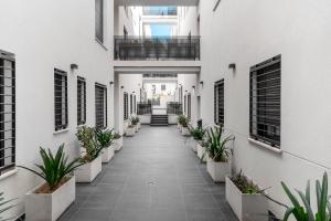 Industrial style studio with common swimming pool Center