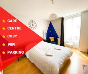 Appartements Macon - Gare - Centre Ville - Parking - Cosy - Wifi : photos des chambres