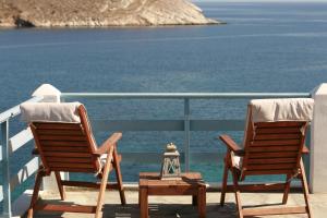 Syra balcony to the Aegean Syros Greece