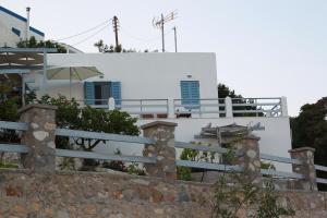 Syra balcony to the Aegean Syros Greece