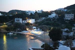 Syra balcony to the Aegean Syros Greece