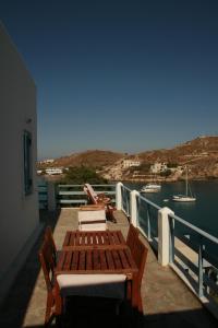 Syra balcony to the Aegean Syros Greece