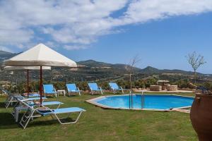 Superior Crete Villa Villa Stefania 3 Bedroom Private Pool Sea View Triopetra Rethymno Greece