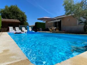 Maisons de vacances Maison avec piscine chauffee Bassin d Arcachon : photos des chambres
