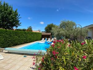 Maisons de vacances Maison avec piscine chauffee Bassin d Arcachon : photos des chambres