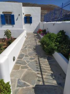 Cycladic houses in rural surrounding Amorgos Greece