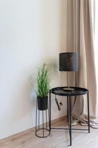 Colorful Apartment Facing Green Courtyard