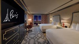 Burgundy Room, 2 Queen Beds, Non-Smoking, Eiffel View room in Paris Las Vegas Hotel & Casino