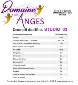 Appart'hotels Domaine des Anges : Studio - Vue sur Montagne
