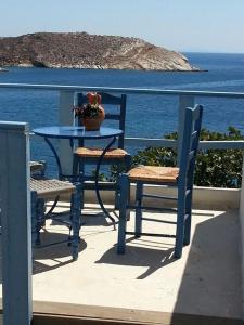 Syra balcony to the Aegean Syros Greece