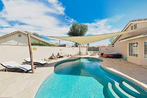 Three-Bedroom House room in New Listing! Stylish Getaway with Pool & Hot Tub home