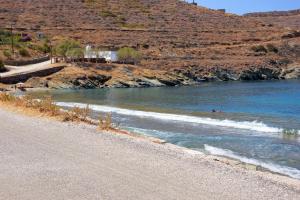 Traditional house on the beach front in the area of Otzia, Kea Kea Greece
