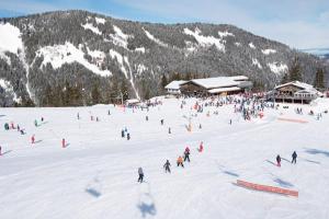 Appartements L'Enchalpe, Grand et lumineux studio avec coin montagne 5 personnes, 60m des pistes, PISCINE COUVERTE, grand balcon expo EST, DRAPS NON COMPRIS : photos des chambres