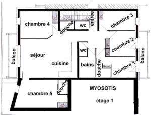 Appartements appartement myosotis pour 10 personnes : photos des chambres