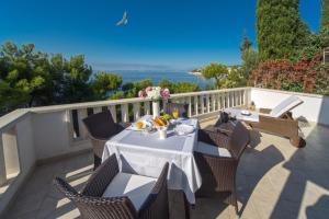 Luxury Beachfront Villa Primosten Oasis with private pool at the beach in Primosten