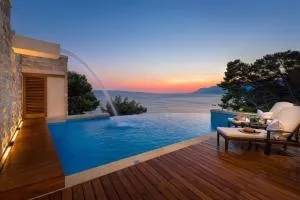 Luxury Seafront Villa Brela Pride with private heated pool at the beach in Brela - Baska Voda - Brela