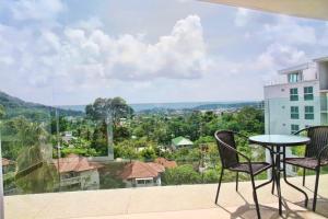 Modern apartment in Phuket of 75 m² with sea view on balcony