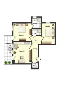 Two-Bedroom Apartment room in Appartementhaus Arbiskogelblick