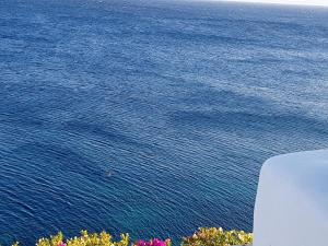 Apartment with one bedroom in Ormos Kardianis with wonderful sea view furnished terrace an Tinos Greece