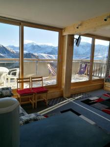 Appartements Appartement d'une chambre a La Plagne Aime 2000 a 10 m des pistes avec vue sur la ville et terrasse amenagee : photos des chambres