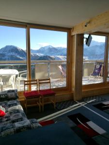 Appartements Appartement d'une chambre a La Plagne Aime 2000 a 10 m des pistes avec vue sur la ville et terrasse amenagee : photos des chambres