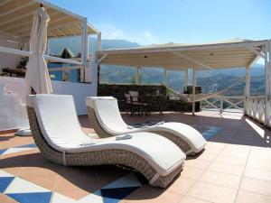 Apartment with one bedroom in Ormos Kardianis with wonderful sea view furnished terrace an Tinos Greece