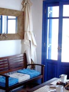 Apartment with one bedroom in Ormos Kardianis with wonderful sea view furnished terrace an Tinos Greece