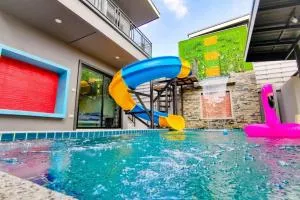 Lounge in Loft HuaHin Pool Villa บ้านพักในหัวหิน - Ban Wang Bot