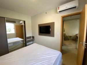 Flat Park Veredas com Vista Serra com geladeira e fogão