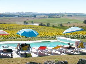 Maisons de vacances Propriete d'une chambre avec vue sur la ville piscine partagee et jardin amenage a Pauilhac : photos des chambres